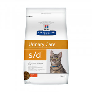 Т0055184 Корм для кошек HILL"S Prescription Diet Feline S/D для растворения струвит.уролитов, курица сух. 1,5кг Hill's