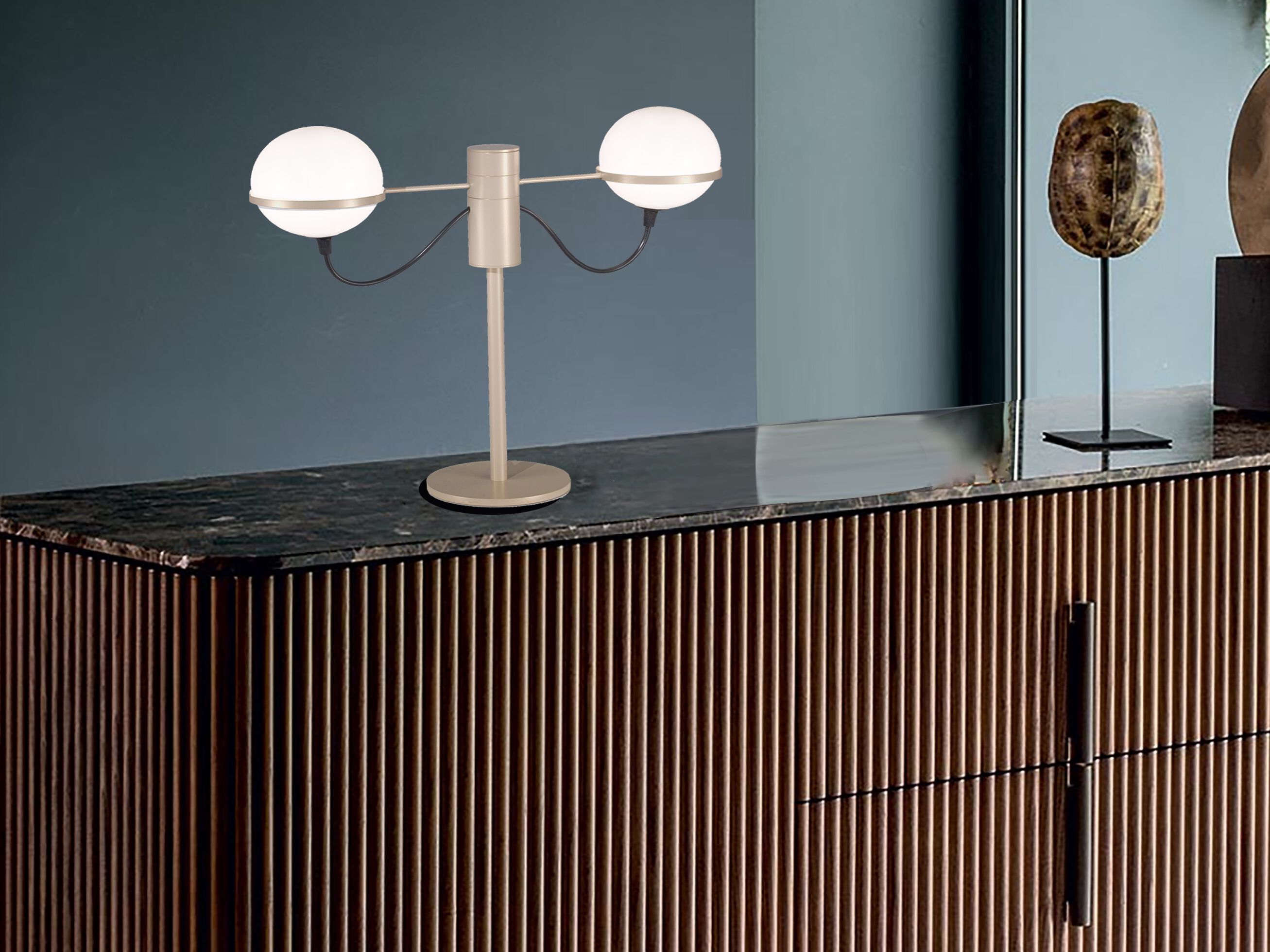 Стеклянная светодиодная настольная лампа Metal Lux Giro ARCH-00038978 - Вид №2