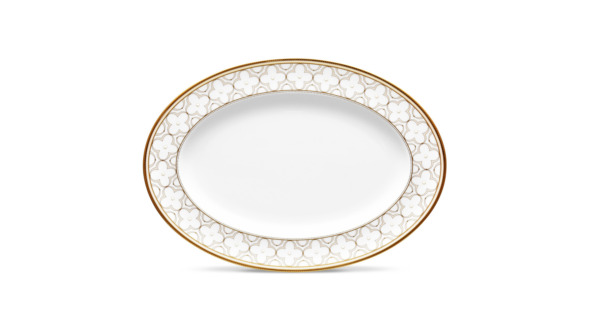 10647524 Noritake Сервиз столовый Noritake "Трефолио,золотой кант" 6/21 Фарфор костяной  - Вид №4