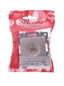 KARINA Розетка компьютерная Cat 6 жемчужный