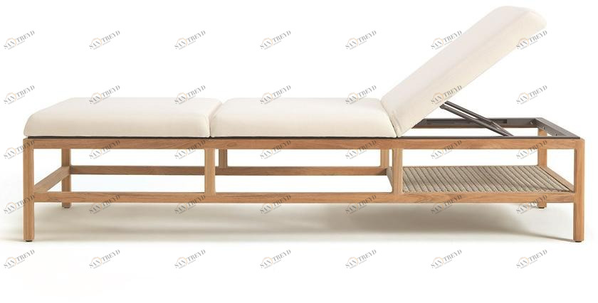 Ethimo Садовая кушетка из тикового дерева Grand life sun-id-1391514