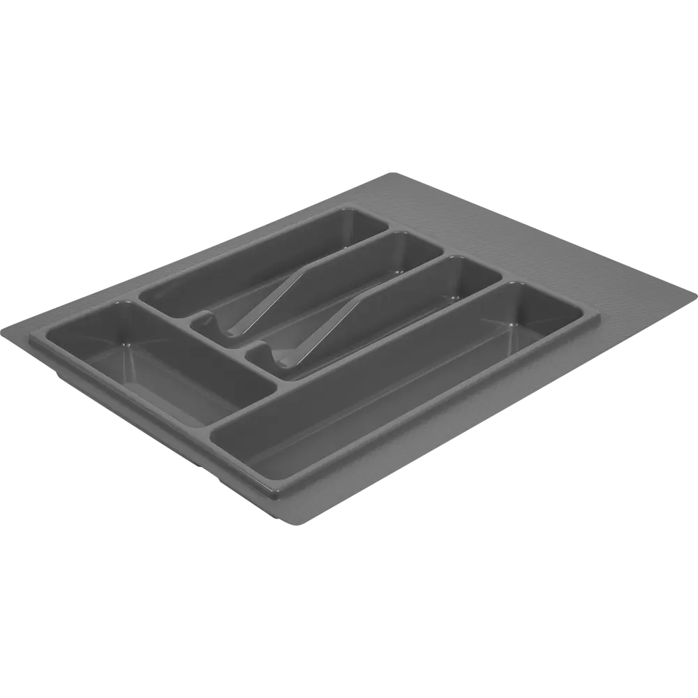 Лоток для столовых приборов Edson 40x45 см пластик цвет серый 84462080 STLM-2017528 