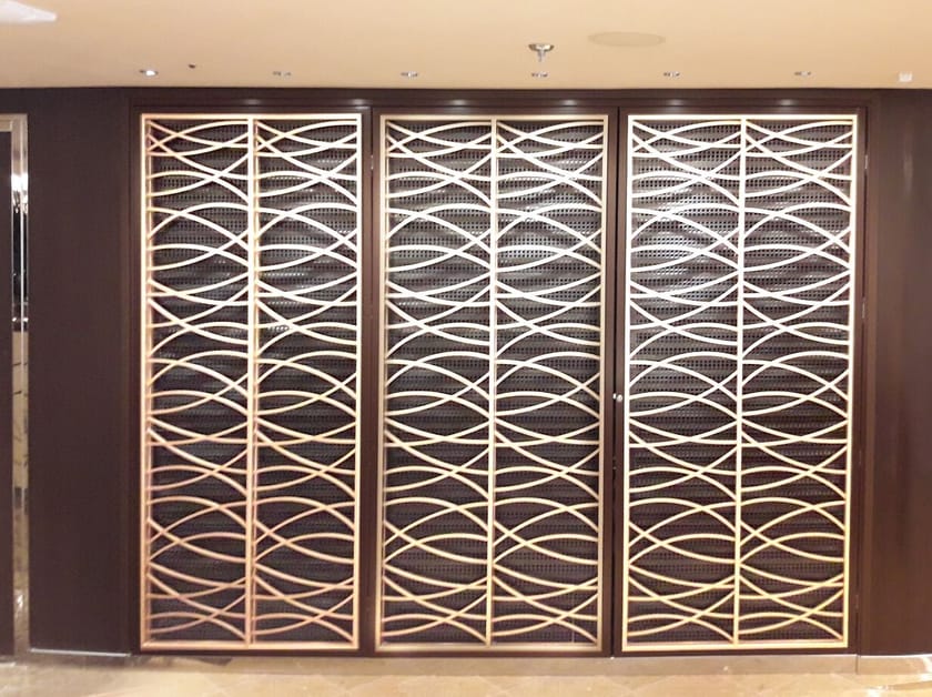 Окрашенная стальная дверь Crestani 2000 INTRECCI ARCH-00130285