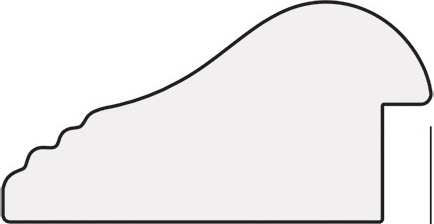 BY 3987 Зеркало в багетной раме - палисандр 62 mm EVOFORM Octagon - Вид №4