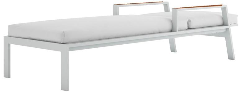 GANDIABLASCO Лежащий лежак из термолакированного алюминия с подлокотниками Timeless sun-id-1418411 - Вид №1