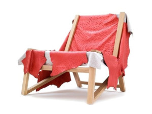 Кресло из дуба и кожи