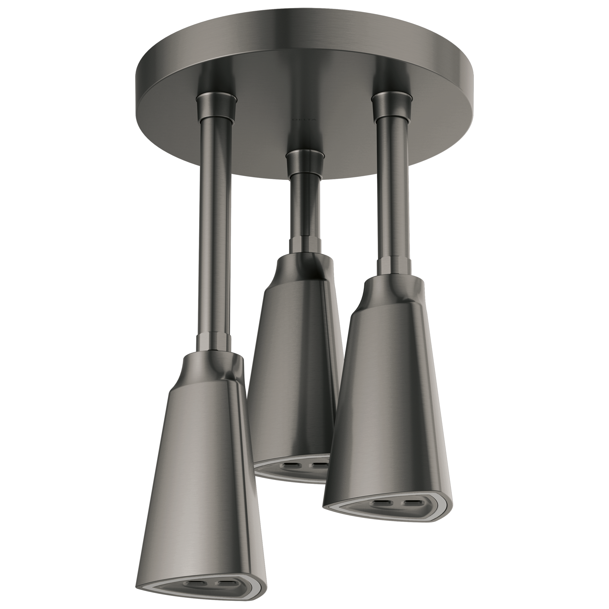 57140-KS25-L Подвесная душевая лейка Raincan со светодиодной подсветкой H2Okinetic® Delta Faucet Universal Showering Черный нержавеющий 