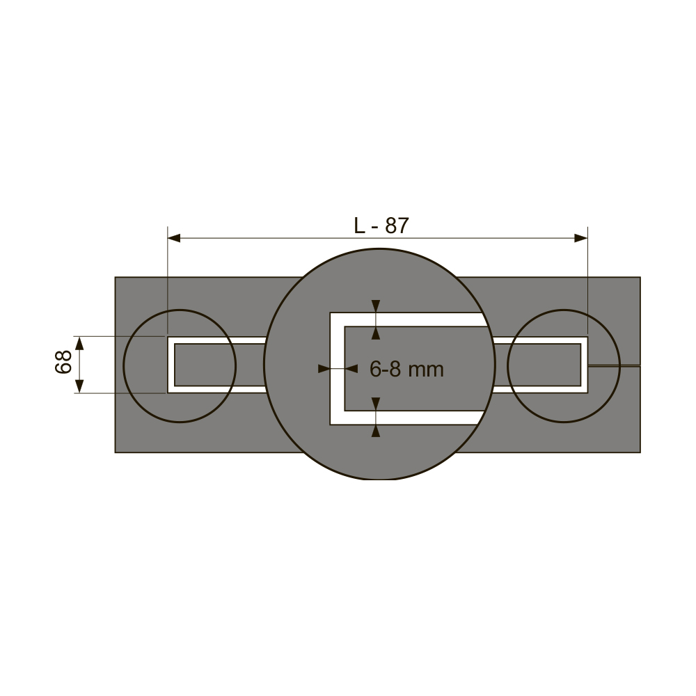 650800 Канал для укладки натурального камня Tece  - Вид №2