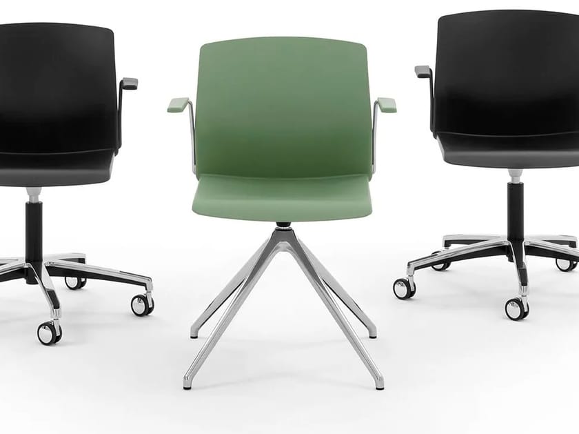 Пластиковый поворотный стул с подлокотниками Diemmebi Весы ARCH-00019603