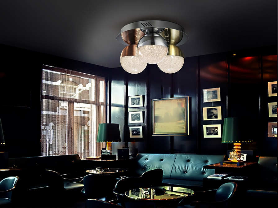 086822 Потолочный светильник 3L Ø30 разноцветный DIM Schuller Sphere