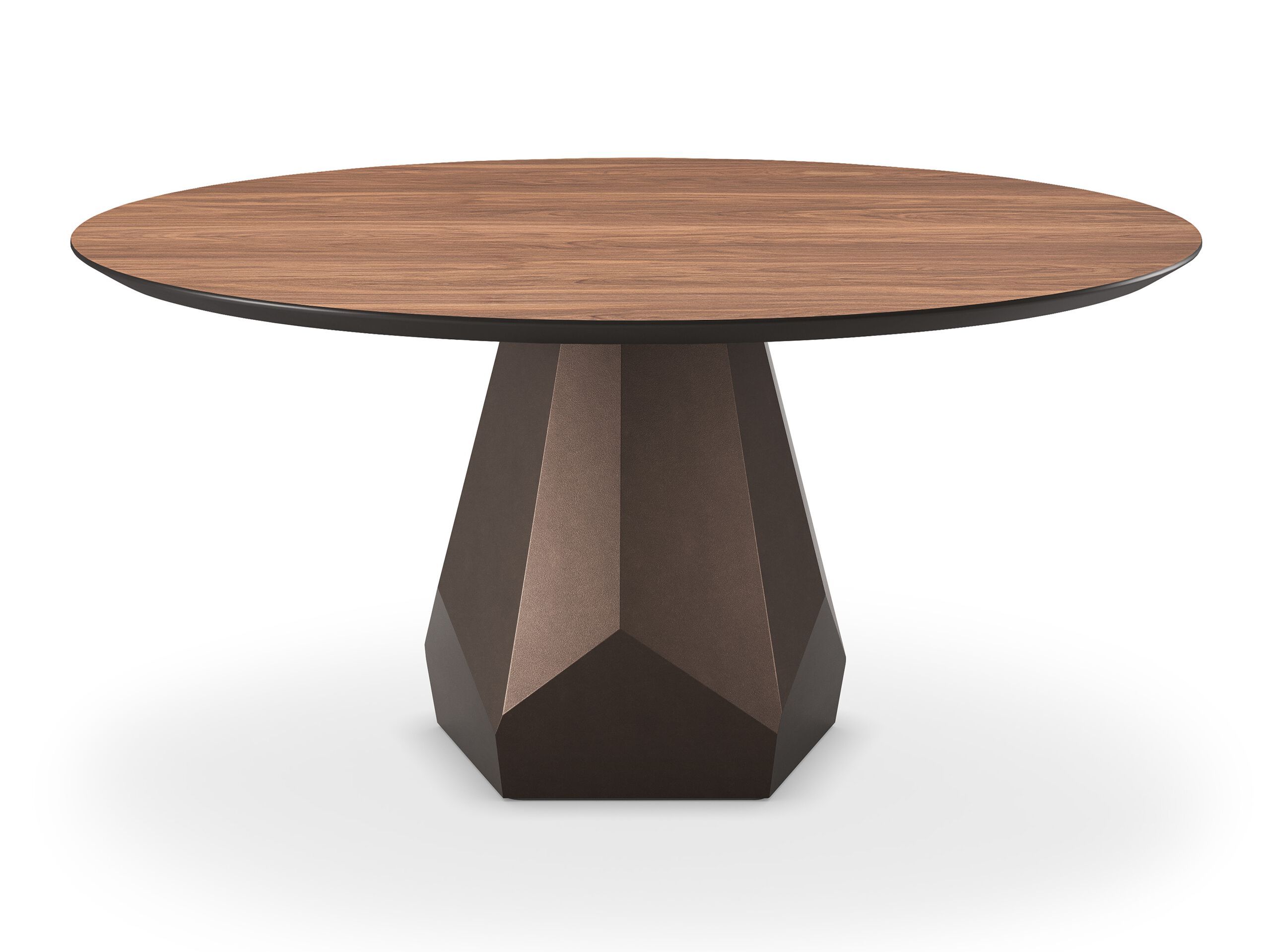 Круглый стол из стали и дерева Cattelan italia Церматт ARCH-00069492 - Вид №1