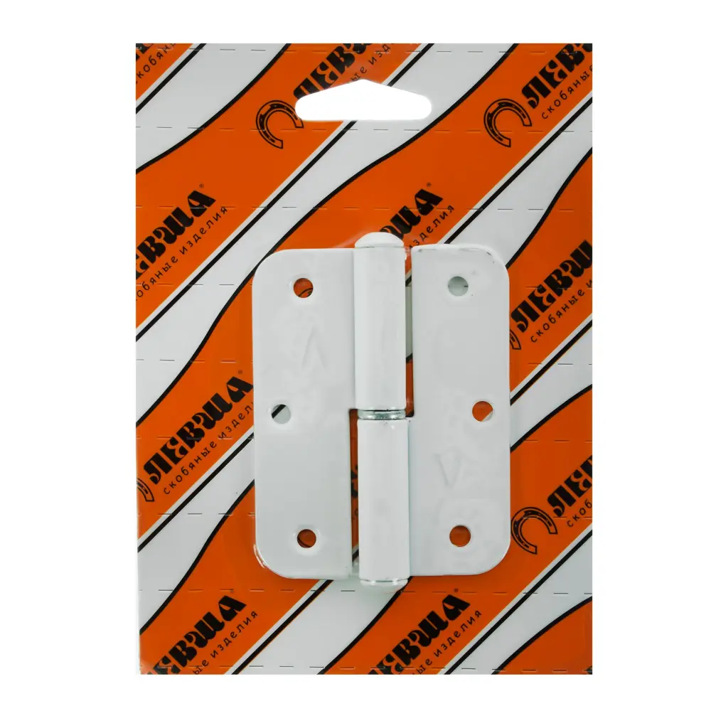 Петля левая W У1-6609 85x65x2 мм сталь цвет белый Santreyd STLM-2079915 - Вид №2