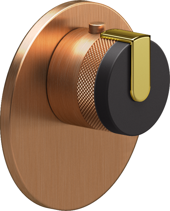 E-8027-R1GME-L1PB-BRG-T Термостатический переключатель 3/4-Внешняя часть GRAFF MOD+