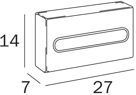 INDA® Держатель салфетки из нержавеющей стали Inox A14430 - Вид №1
