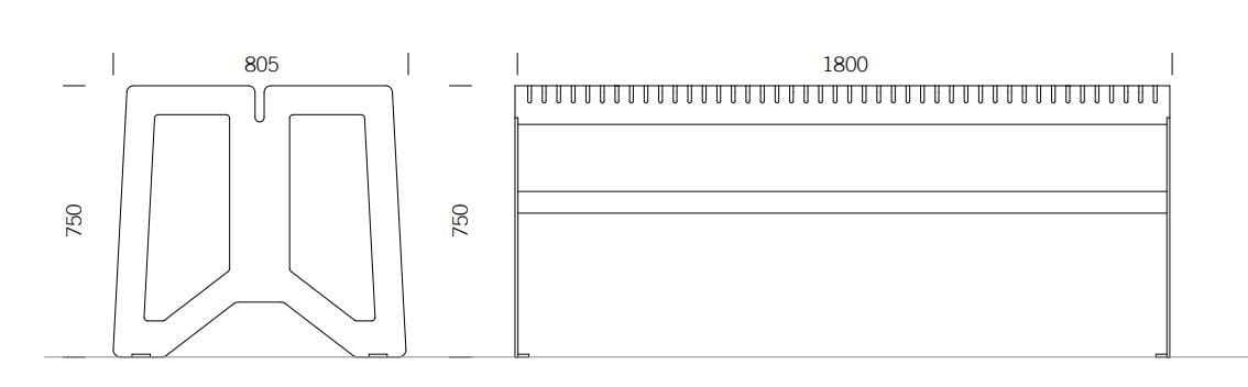Прямоугольный стол из нержавеющей стали BENKERT BANKE Chalidor ARCH-00099354 - Вид №2