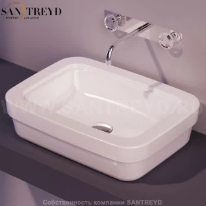 EVO10BIANCO Накладная раковина на столешницу  прямоугольная Simas Evolution