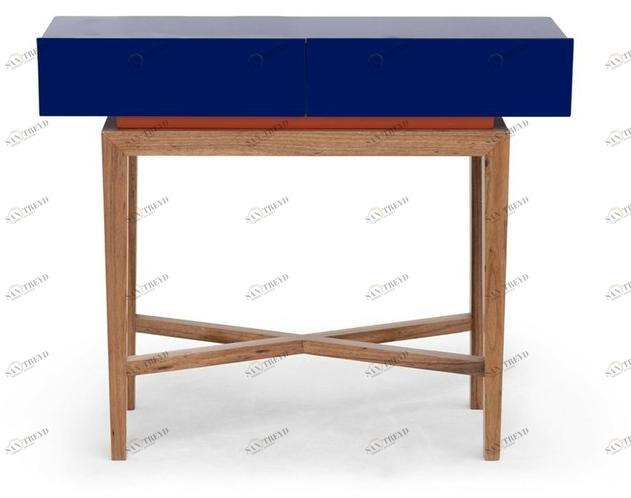 Moanne Прямоугольная лакированная консоль из орехового дерева sun-id-1485315