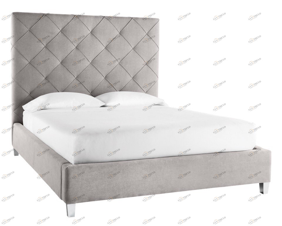 Кровать двуспальная 160х200 молочная Miracle ICON DESIGNE ДИЗАЙНЕРСКИЕ 177963 Серый 