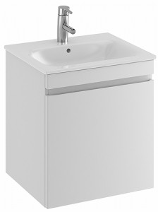 42380 IFO Renova Плоская тумба для умывальника с выдвижным ящиком и внутренним ящиком, W = 538 мм, W1 = 550 мм, глянцевый белый