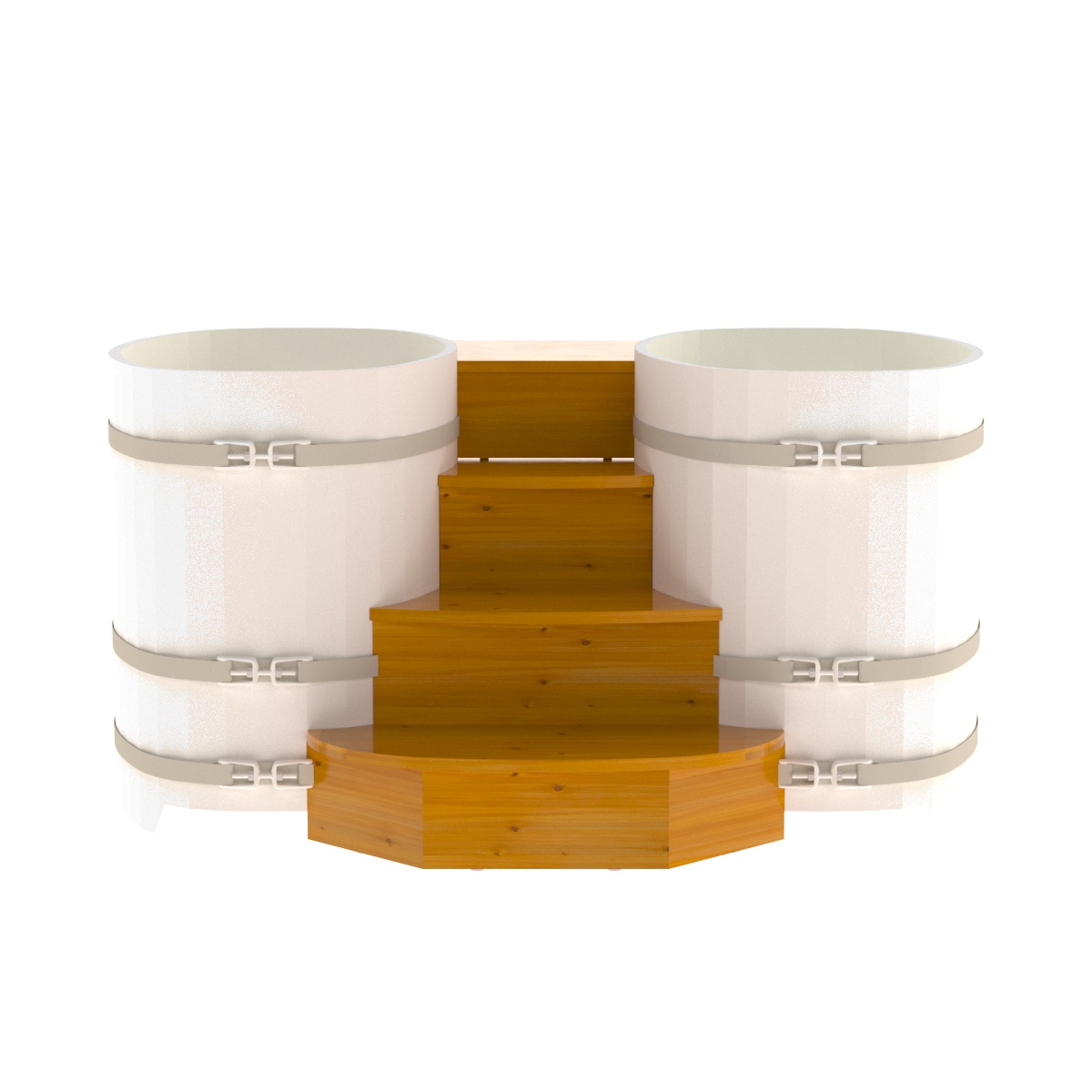 2330 Подиум на 2 купели 0,76х1,16 Рустик натуральный Alyarus  - Вид №1