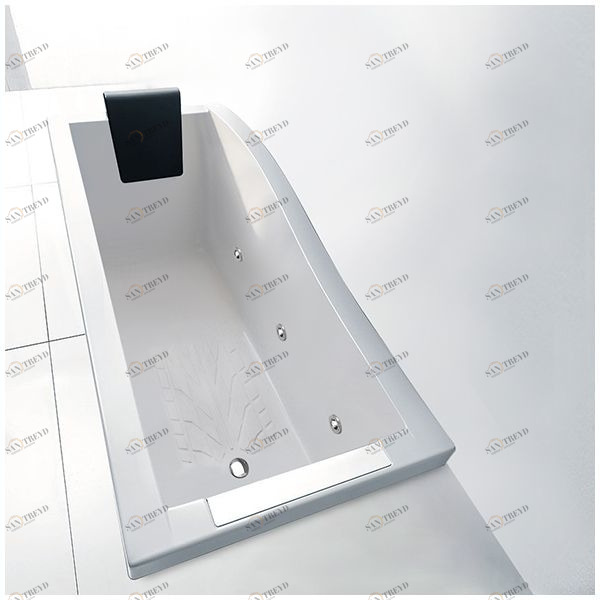 Ванна Gruppo treesse Spider V808B-SX белая с гидромассажем и дезинфекцией прямоугольная встроенная левая STXV808BSX