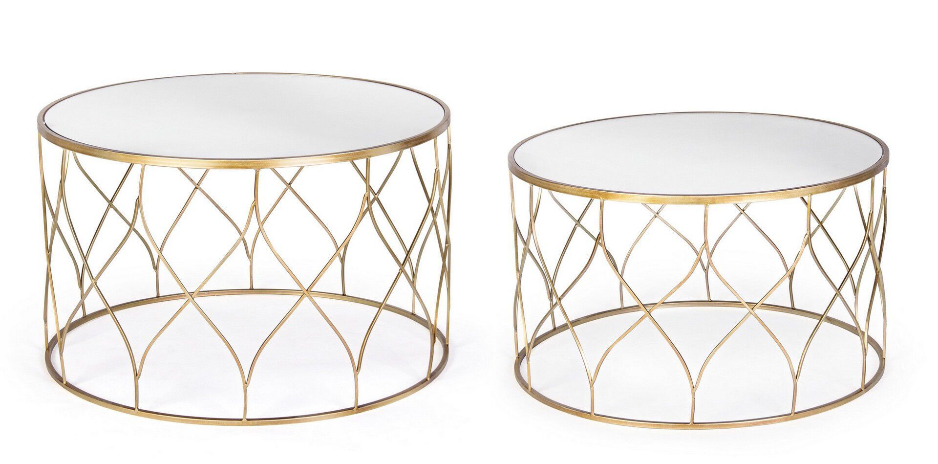 Набор из двух металлических журнальных столиков BIZZOTTO Elenor ARCH-00026381 - Вид №4