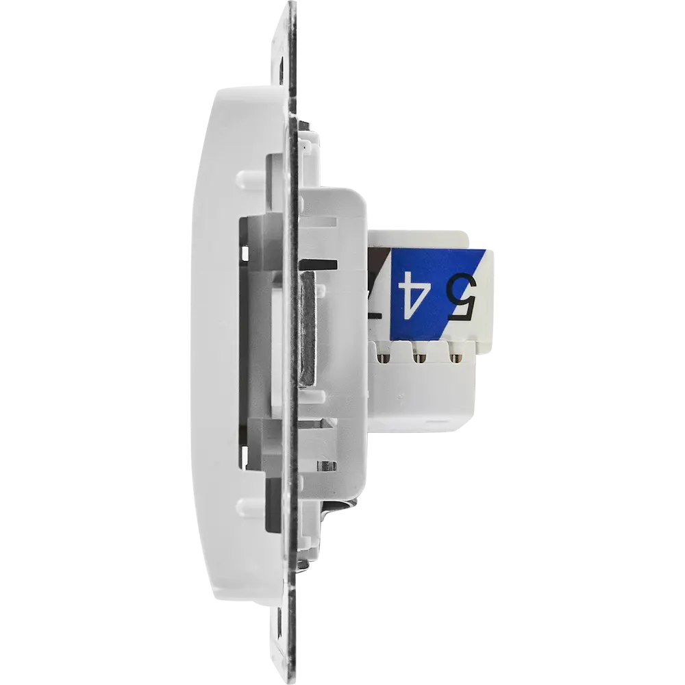 Schneider Electric Glossa — двойная компьютерная розетка RJ45 для интернета и ТВ 86710167 STLM-0070787 - Вид №2
