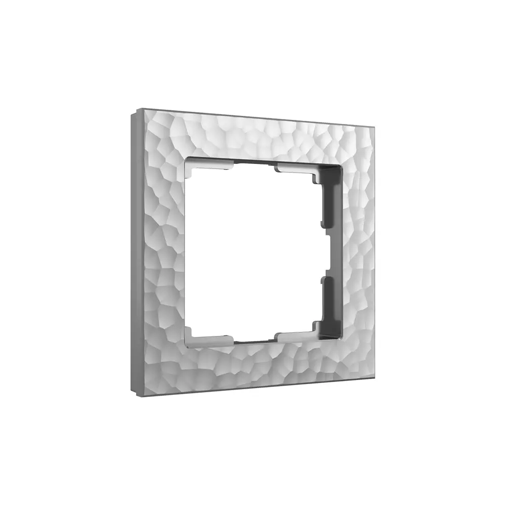 Рамка для розеток и выключателей Werkel Hammer W0012406 1 пост цвет серебряный 84684352 STLM-2104418 - Вид №1