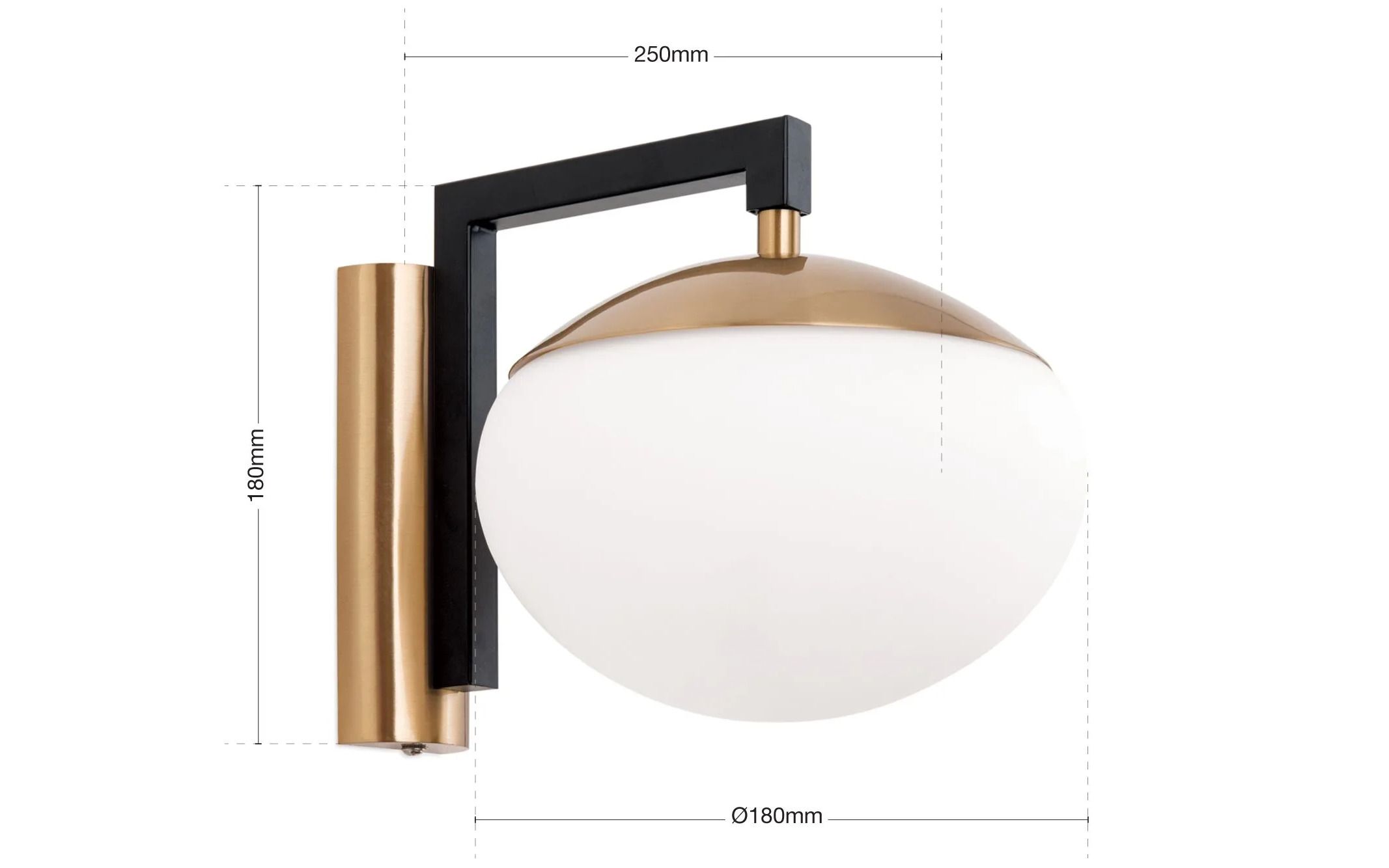 Настенный светильник из опалового стекла Orion Josephine ARCH-00066786 - Вид №6