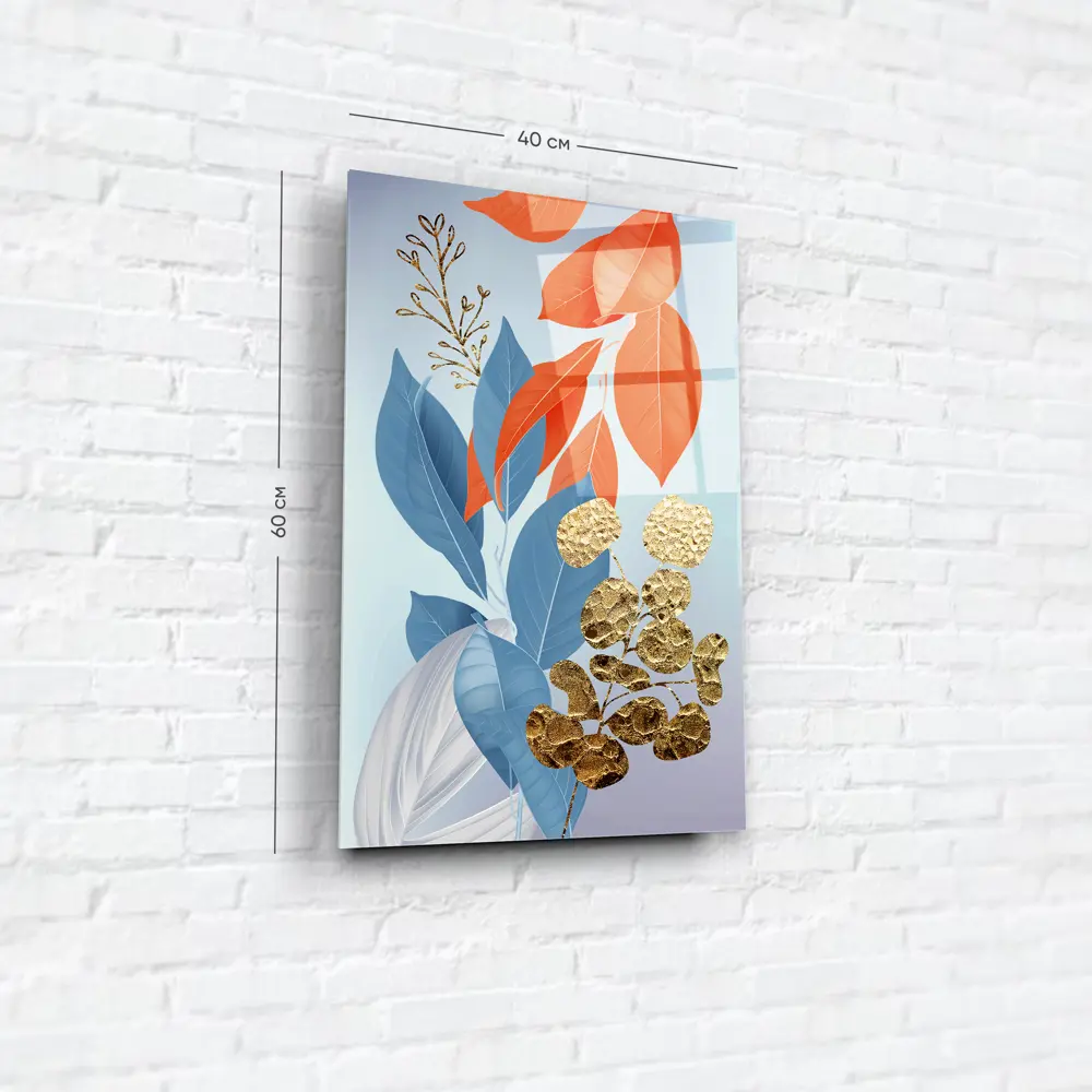 Картина на стекле Листики 2 40x60 см 85282959 STLM-2201572 ARTABOSKO  - Вид №5