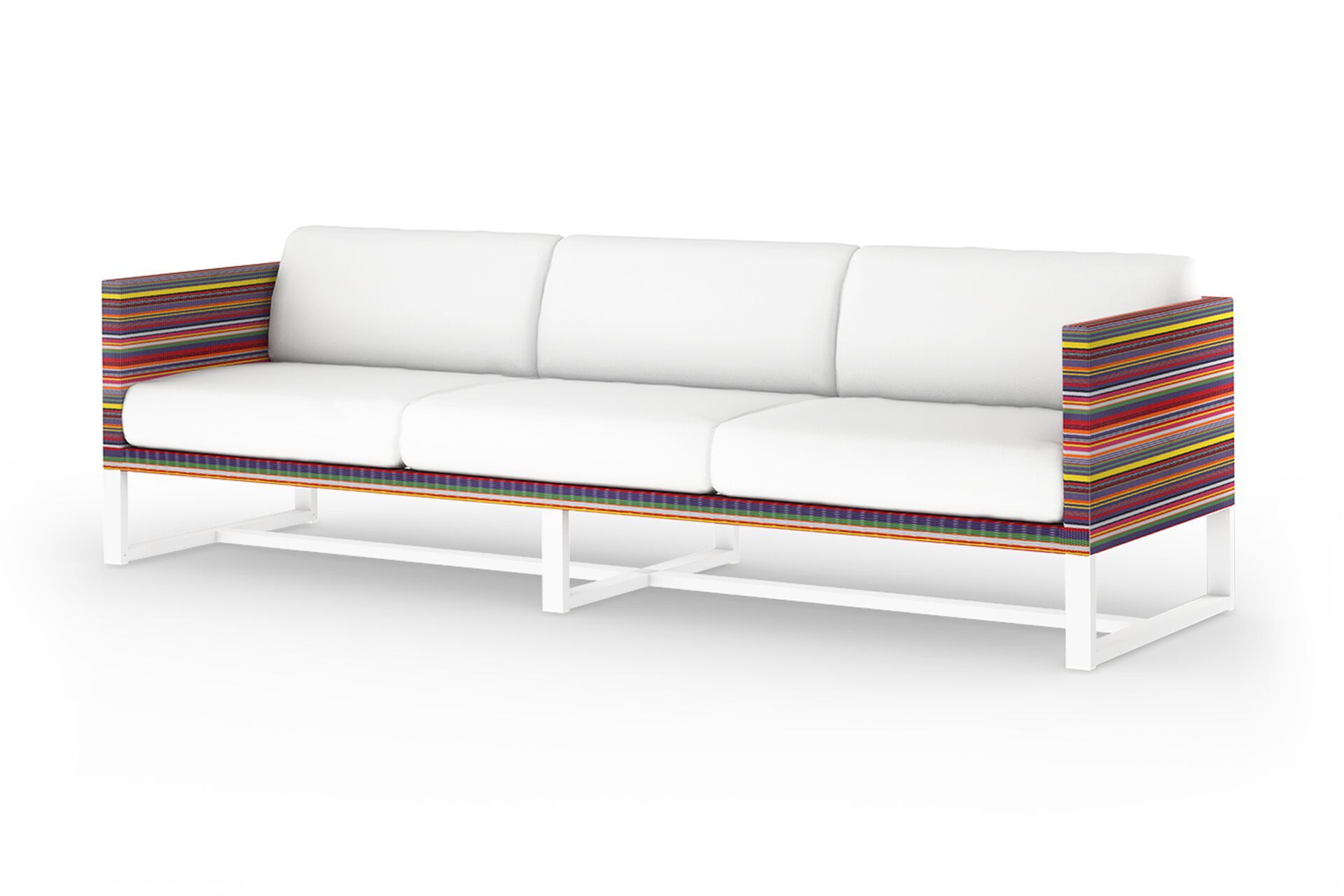 3-местный тканевый садовый диван MAMAGREEN Stripe ARCH-00093886