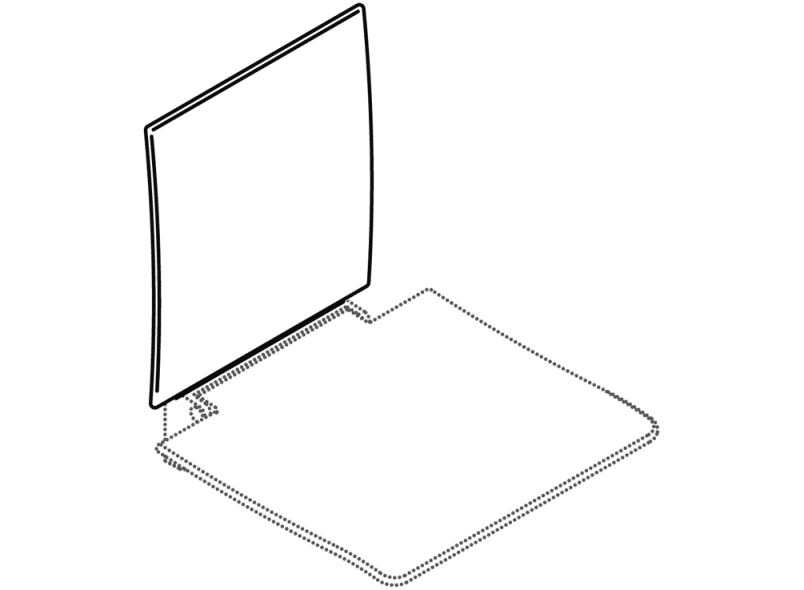 950.51.02090 спинка HEWI System 800 K  - Вид №7