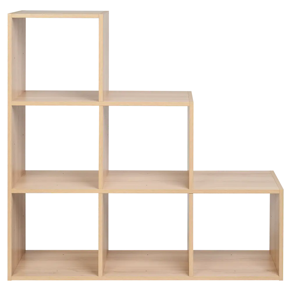 Стеллаж KONSENSA Руан 6 секций 104x104x31.7 см ЛДСП цвет дуб комано STLM-2198969 - Вид №4