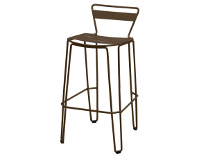 Стальной садовый стул с подставкой для ног