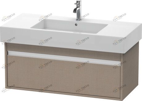 KT669107575 Тумбочка подвесная Ketho #KT6691 1000 x 455 мм Лен, декор Duravit