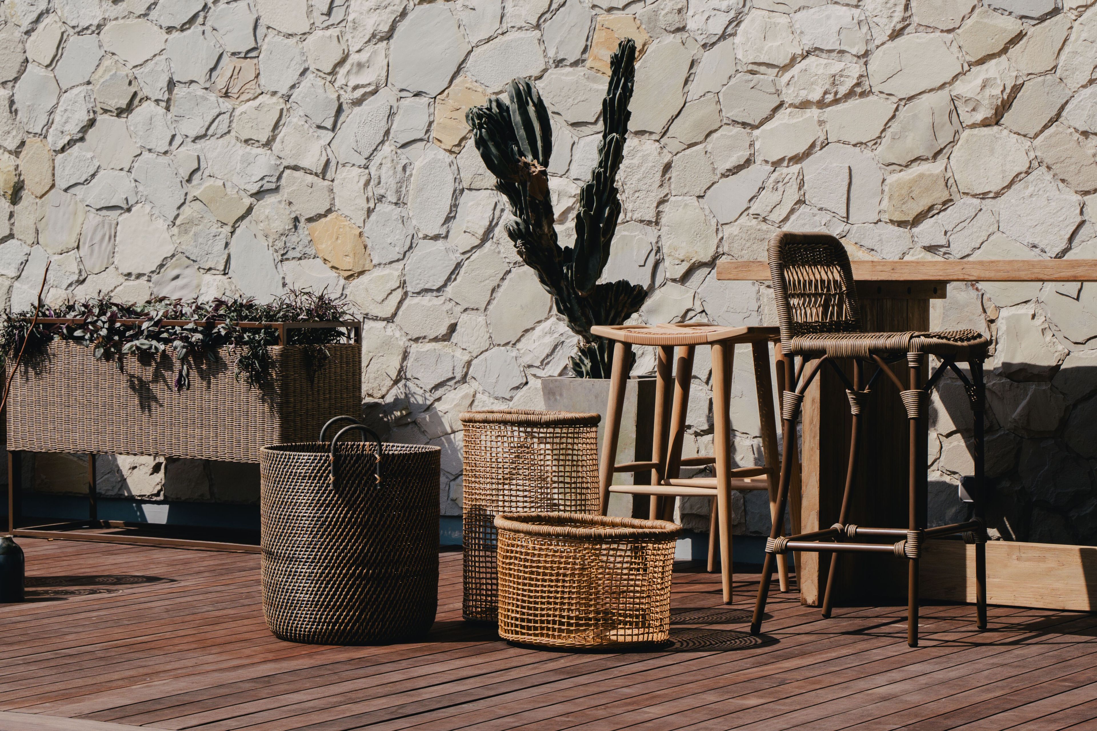 Высокий ТИК контрактный садовый стул с подставкой для ног cbdesign Бар ARCH-00136079 - Вид №2