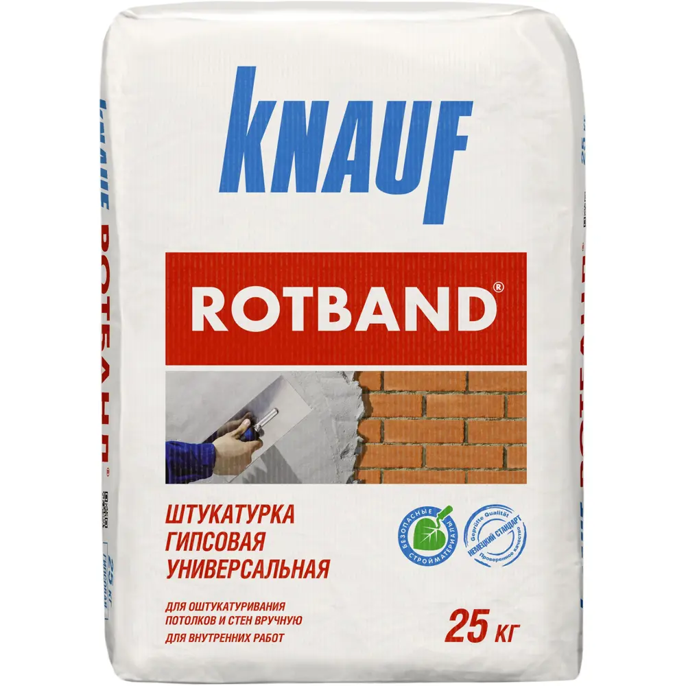 Штукатурка гипсовая Knauf Ротбанд 25 кг Rotband STLM-2163231
