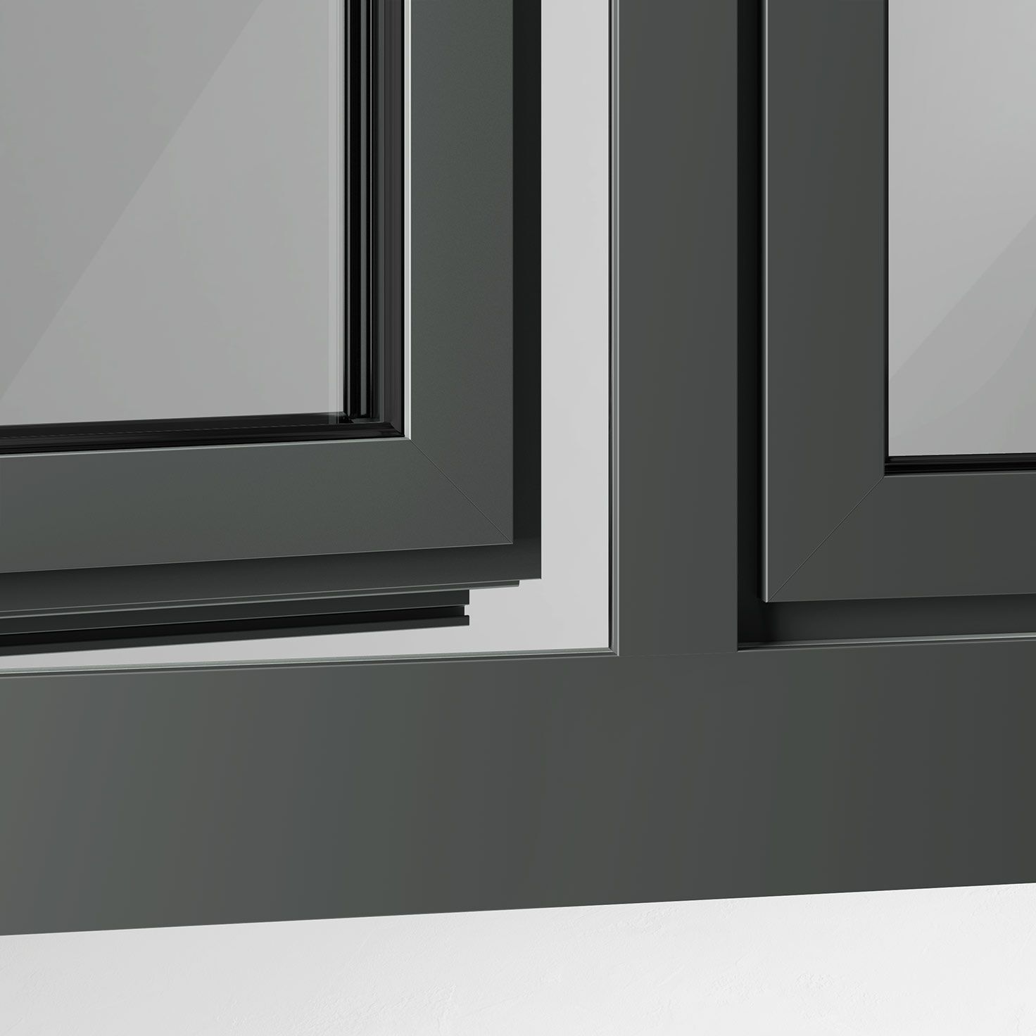 Алюминиевое и ПВХ створчатое окно D&V Serramenti EOS ARCH-00143508 - Вид №4