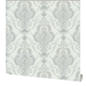 Обои флизелиновые Московская обойная фабрика Мирелла бело-серые 1.06 м 85310111 STLM-2062626