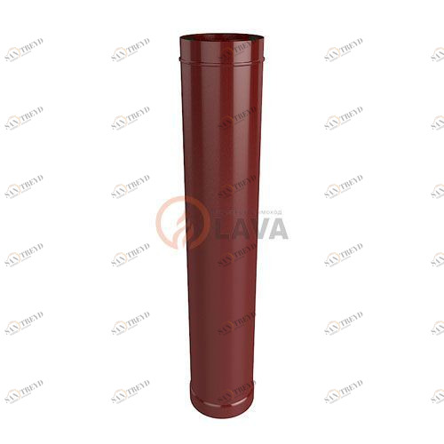 Труба-сэндвич LAVA 150/220 мм. 1 м. вишневый (3005) 4363
