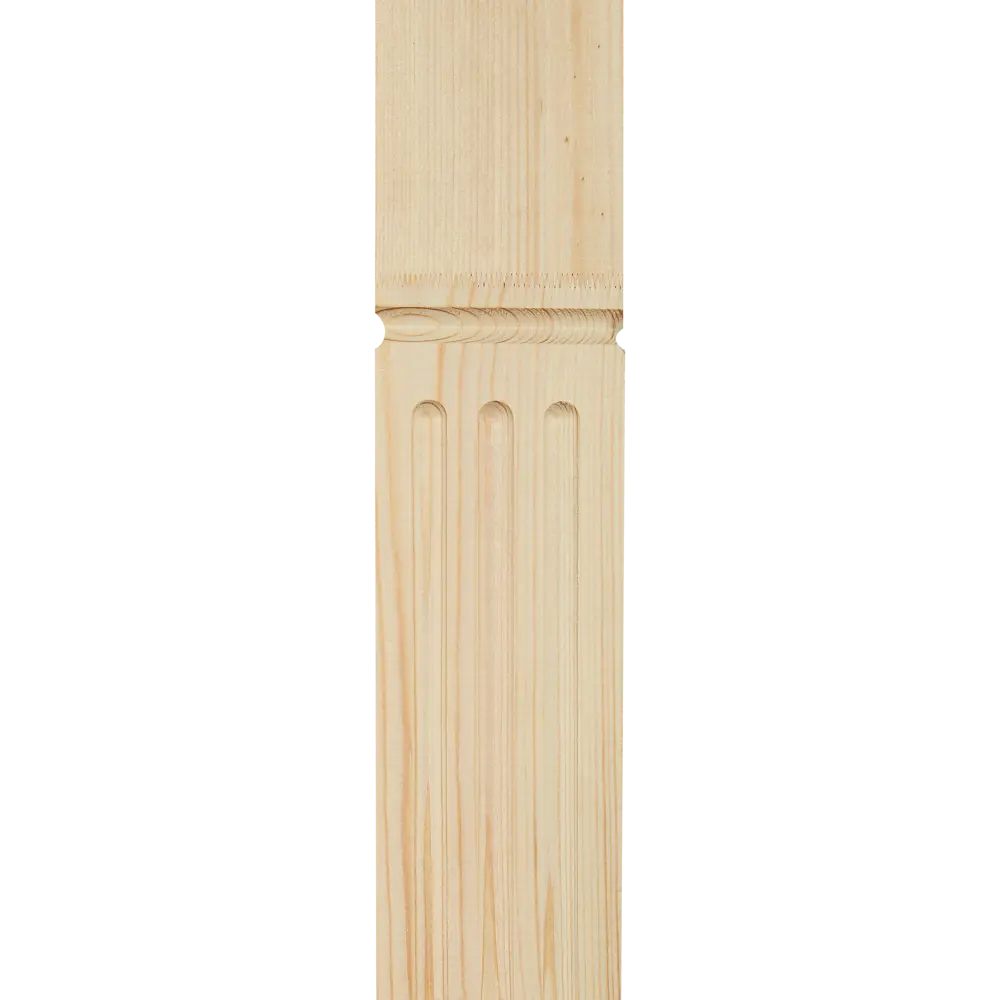 Столб цельный прямой хвоя сорт Экстра 1200x80x80 мм Santreyd Римский STLM-2103537 - Вид №2