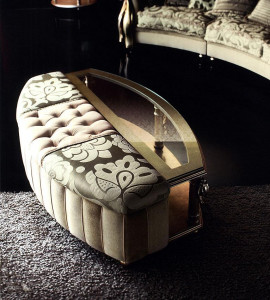 Стол журнальный  PAOLO LUCCHETTA TIFFANY tavolino pouf