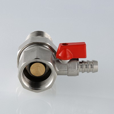 VT.537.N.06 Сгон-отсекатель с дренажным краном Valtec 1"  - Вид №8