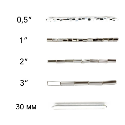 351-22001 Бисер Чехия BUGLES 30 мм 50 г Santreyd 