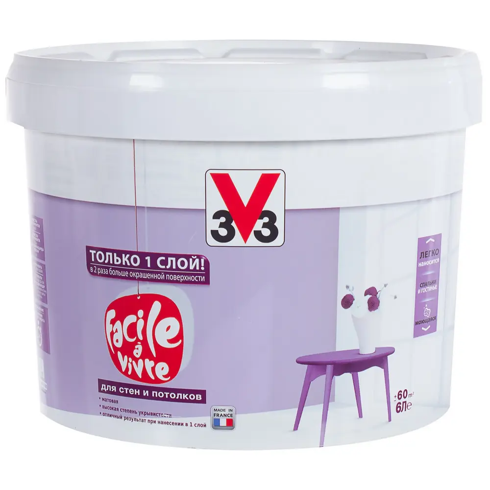Краска V33 Facile a vivre 6 л STLM-2025567