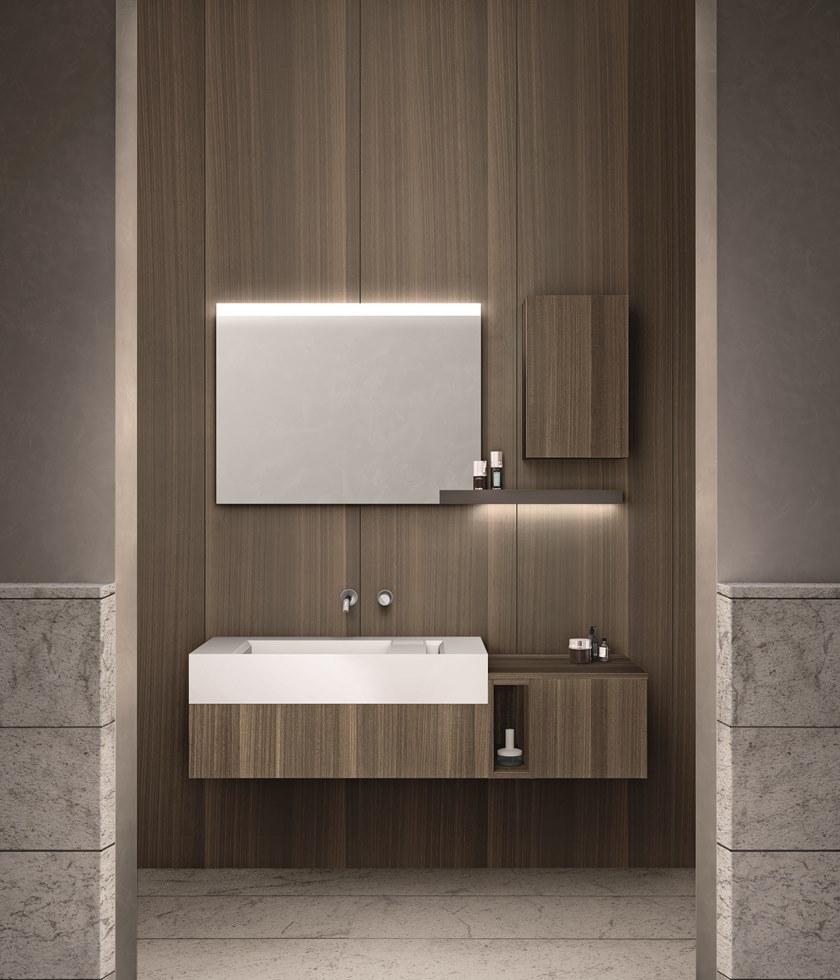 Cerasa Подвесная тумба под умывальник из ламината с зеркалом Cartabianca sun-id-1364421 - Вид №2