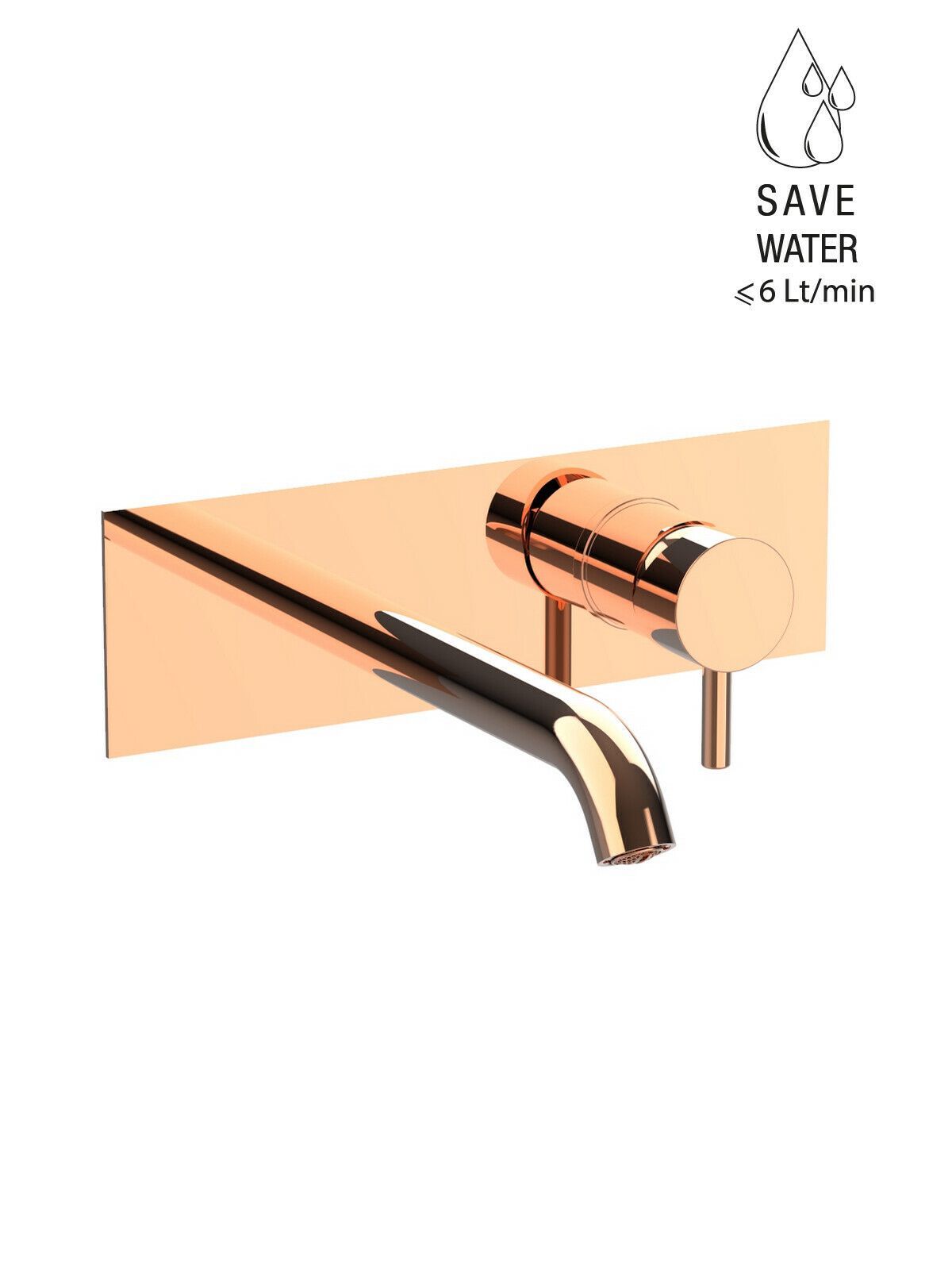 Настенный однорычажный смеситель для раковины с ограничителем расхода Rubinetterie Frattini Pepe XL ARCH-00076573 - Вид №26