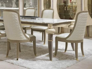 Turri Обитый кожаный стул для ресторана Caractere