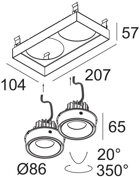 Delta Light Несколько регулируемых светодиодных прожекторов Grid in sun-id-1402359 - Вид №5