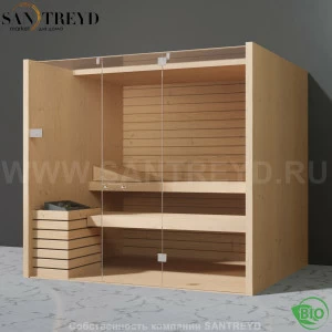 Effegibi SKY 105 BI55200018 Био-сауна. Мощность: 12 кВт макс. Размеры: длина 230 см, ширина 200 см. Отделка: канадский хемлок.